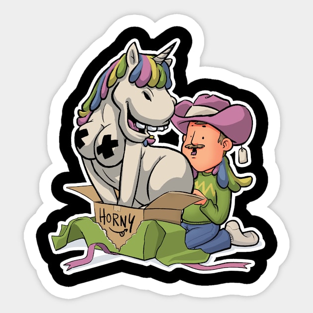 Horny Surprise v1 Sticker by MBGraphiX